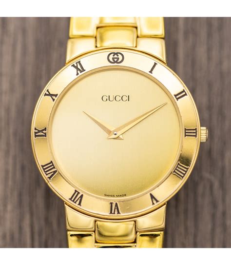 gold gucci mens watch|men's gucci watches on sale.